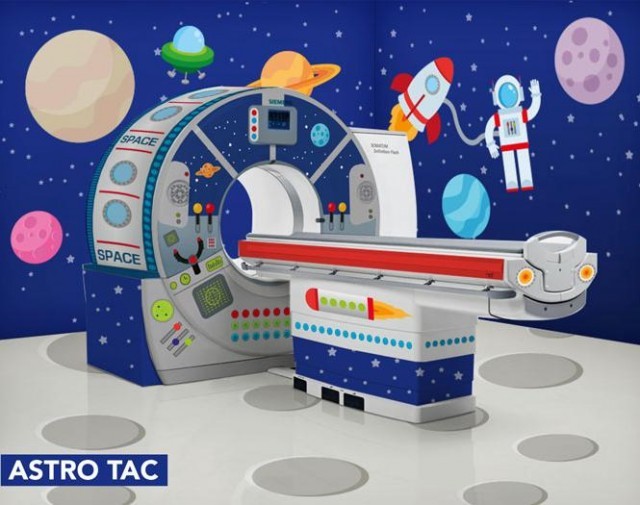 I piccoli pazienti-astronauti con la nuova Astro-Tac