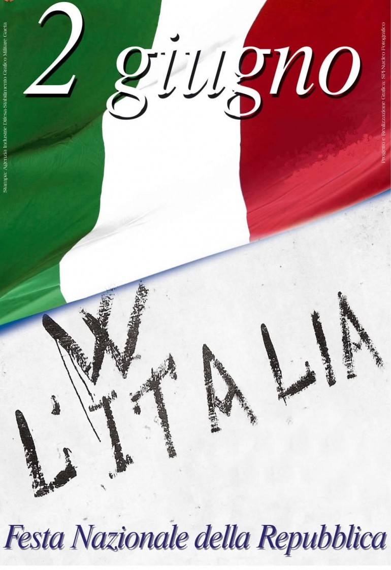 Buona Festa della Repubblica a tutti. Viva l'Italia!