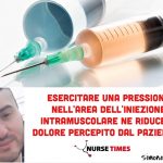 Esercitare pressione digitale sul sito d'iniezione prima di una intramuscolare riduce il dolore? 1