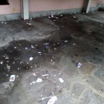 Crolla il soffitto a Infermieristica, studenti puliscono le strade