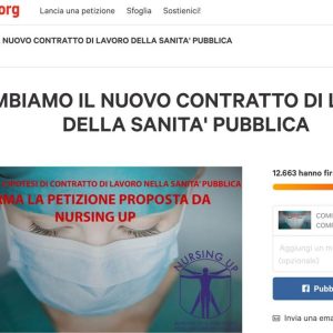 Petizione Nursing Up, raccolte 13mila firme su Change.org per cambiare il Ccnl
