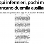 Le piante organiche delle Aziende sanitarie Pugliesi segnano una grave carenza di Infermieri
