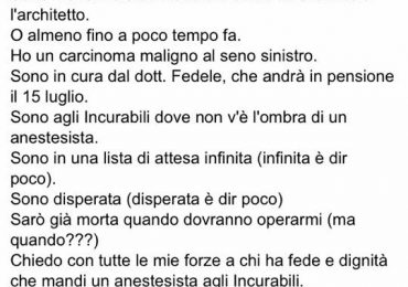 Come posso non morire? Come posso farmi operare? Come posso sconfiggere il mio nemico, il cancro? 1