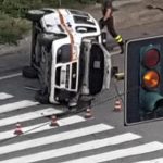 Scontro tra automedica ed utilitaria: infermiere, medico ed autista feriti