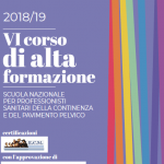 VI Corso di Alta Formazione FINCOPP : Scuola Nazionale per Professionisti Sanitari della Continenza e del Pavimento Pelvico, anno 2018/2019