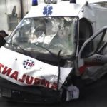 Ambulanza in urgenza presa a sassate per divertimento. Costretta ad interrompere il servizio