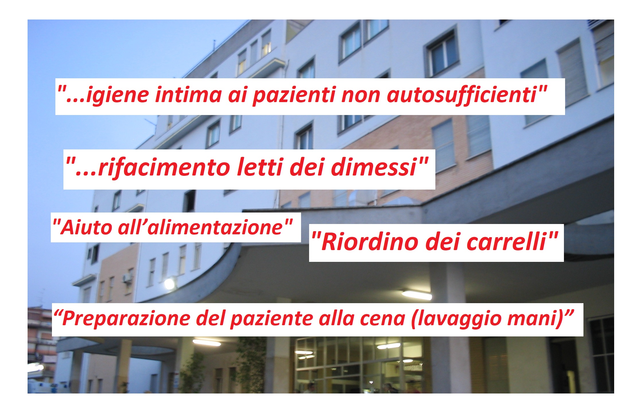 Civitavecchia, appare l’ennesimo elenco di compiti per gli infermieri: "GESTIONE DEL TEMPO DI LAVORO"