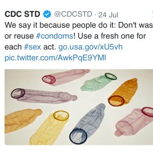 Il CDC di Atlanta raccomanda di non lavare o riutilizzare i preservativi piu volte