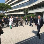 Il Presidente Mattarella in visita agli operatori sanitari e feriti