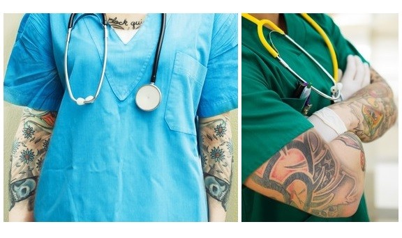 Tatuaggi e piercing? Se ce l’ha il medico per i pazienti non è un problema