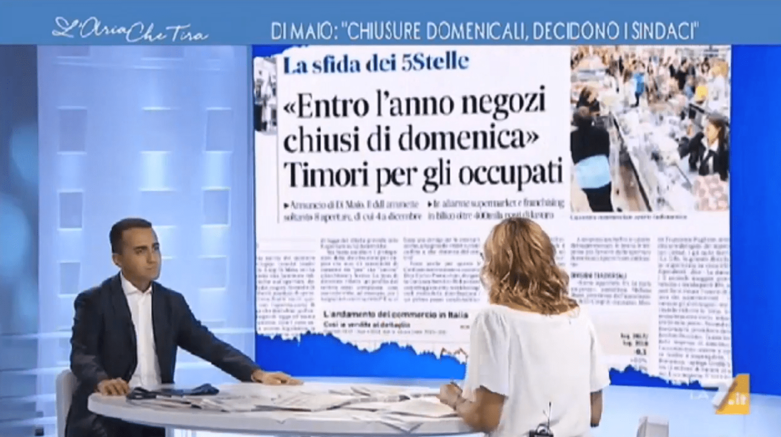 Di Maio a La7 "Gli Infermieri guadagnano fin troppo poco in questo paese"