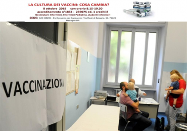 Evento E.C.M. CNAI Brindisi: La cultura dei vaccini: cosa cambia? 1