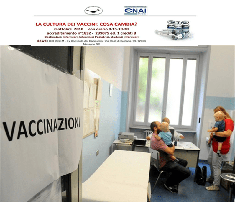 Evento E.C.M. CNAI Brindisi: La cultura dei vaccini: cosa cambia? 1