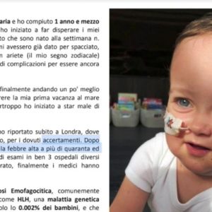 La corsa contro il tempo del piccolo Alessandro Maria: cercasi donatore di midollo