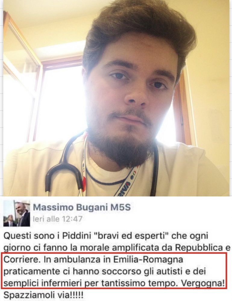 ”In ambulanza ci hanno soccorso gli autisti e dei semplici infermieri”. La risposta di Davide Santini, un “semplice infermiere”