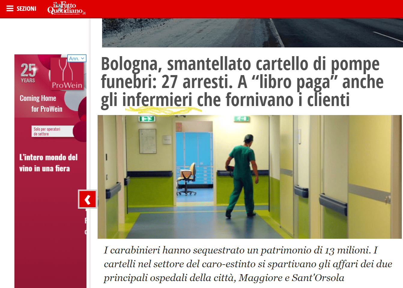 Racket del caro estinto a Bologna, sul libro paga anche infermieri: è davvero così?