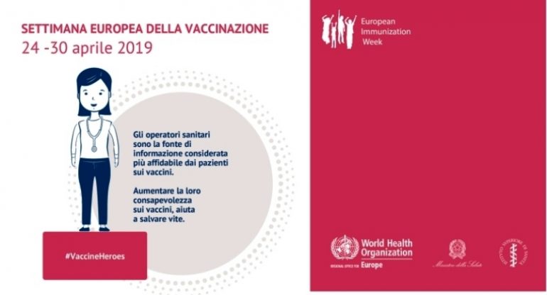 Oms e Ecdc insieme per la Settimana mondiale delle vaccinazioni