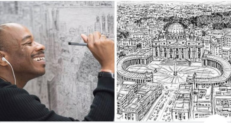 Artista autistico disegna accuratamente intere città a memoria: la storia di Stephen Wiltshire