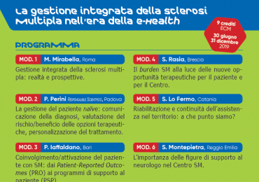 Corso Fad Ecm gratuito "La gestione integrata della sclerosi multipla nell’era della e-health"