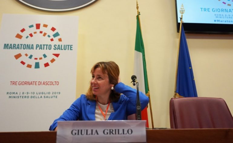#MaratonaPattoSalute: il saluto di Giulia Grillo