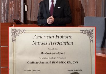 L’infermiere Giuliano Anastasi nominato membro dell’American Holistic Nurses Assosiation