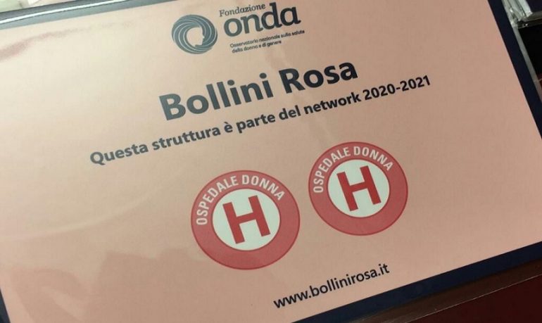 Salute femminile, 335 ospedali premiati con i Bollini Rosa