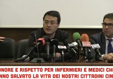 Le autorità cinesi ringraziano lo Spallanzani:“Massimo rispetto per medici e infermieri che hanno salvato i cittadini cinesi”