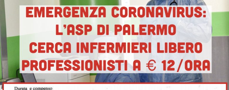 € 12 lordi per ora: il valore di un infermiere, in Sicilia, ai tempi del COVID-19