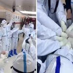 Coronavirus: dimesso dopo 70 giorni l’ultimo paziente a Wuhan. Medici e infermieri festeggiano la fine dell’emergenza