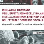 Coronavirus: la guida Iss per isolamento e assistenza domiciliare.