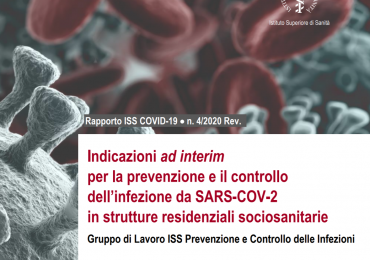 ISS: Indicazioni ad interim per la prevenzione e controllo dell’infezione SARS-COV-2 nelle RSA