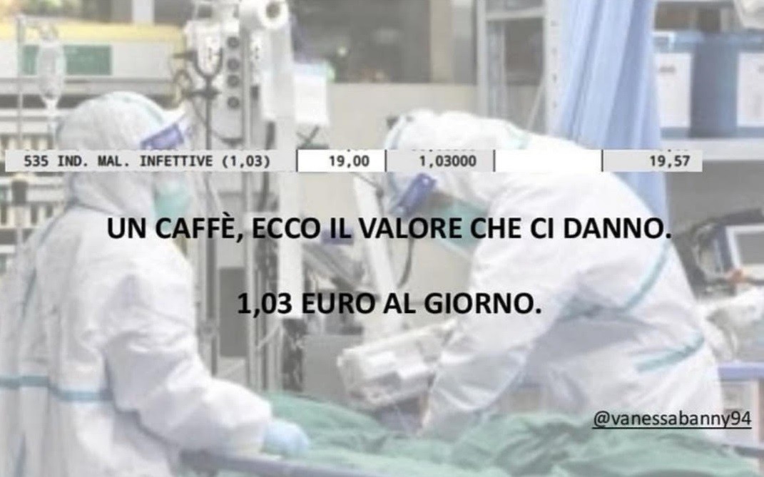 Infermieri un euro al giorno