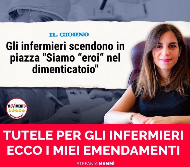Stefania Mammì (M5S) presenta gli emendamenti al decreto Rilancio in favore degli infermieri