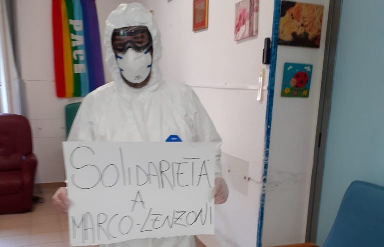 Caso Lenzoni: "multa" di un'ora per l'infermiere che denunciò la carenza di Dpi