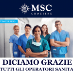 Msc: diciamo grazie a tutti gli operatori sanitari