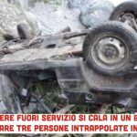Auto finisce in un burrone: infermiere fuori servizio si cala per salvare 3 persone