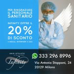Infinity Hairstylists: sconto del 20% per operatori sanitari
