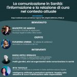 Evento webinar                      La comunicazione in sanità: informazione e relazione di cura nel contesto attuale