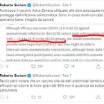 Secondo Burioni il vaccino di AstraZeneca non protegge dall'infezione asintomatica