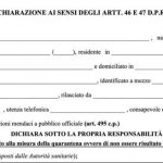 Autocertificazione covid: la verità sull'obbligo giuridico di dichiarare il vero