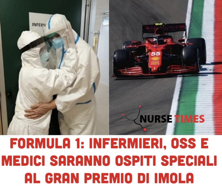 Covid-19: 150 infermieri “eroi” e vaccinati ospiti speciali al Gran Premio di Imola