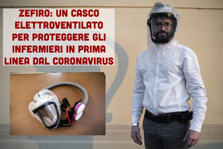 Covid-19: il casco elettroventilato Zefiro a protezione degli infermieri in prima linea 1