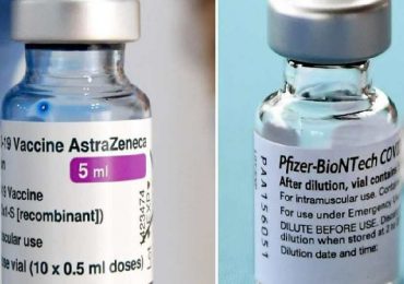 Coronavirus, novità dalla Gran Bretagna sul mix di vaccini AstraZeneca e Pfizer