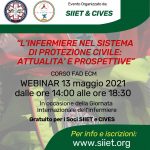 L'infermiere nel sistema di Protezione Civile: attualità e prospettive- Evento Fad Ecm