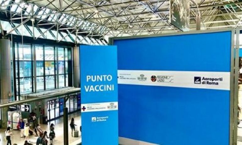 Aeroporto di Fiumicino, inaugurato Vax&Go: vaccini anti-Covid "al volo" per chi parte