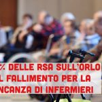 Il 35% delle RSA sull’orlo del fallimento per la mancanza di infermieri, fuggiti per un posto pubblico