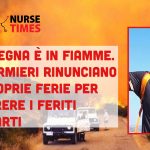 La Sardegna è in fiamme: gli infermieri rinunciano alle proprie ferie per soccorrere il grande numero di feriti nei reparti