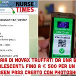 Migliaia di NoVax truffati sul web: € 500 per un Green Pass creato con Photoshop da una banda di ragazzini