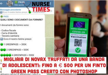 Migliaia di NoVax truffati sul web: € 500 per un Green Pass creato con Photoshop da una banda di ragazzini