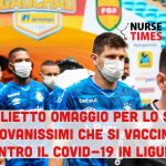 Covid-19: un biglietto per lo stadio in omaggio ai giovani che si vaccinano in Liguria